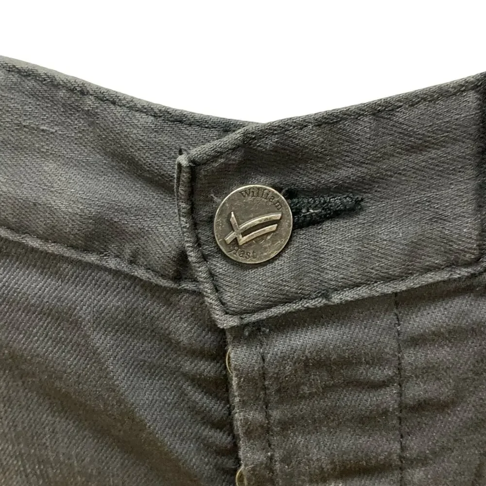 William Rast Gray Jeans Ren Straight Low Rise Stretch Size 34 Designer Denim - Picture 10 of 10